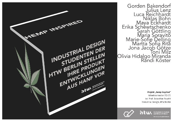 Grafik Hemp Inspired Ausstellung Hanf Museum HTW Studiengang