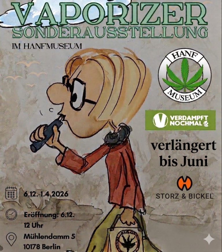 Flyer Vaporizer Sonderausstellung verlängert